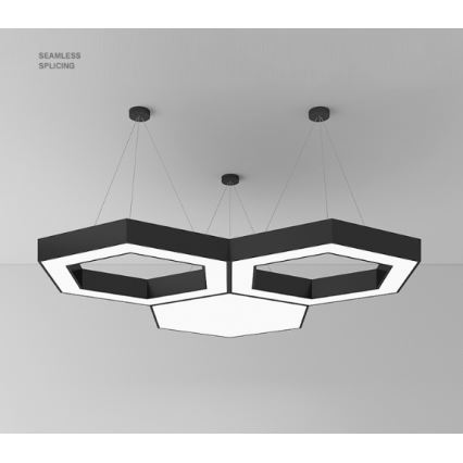 LED csillár zsinóron LED/20W/230V fekete