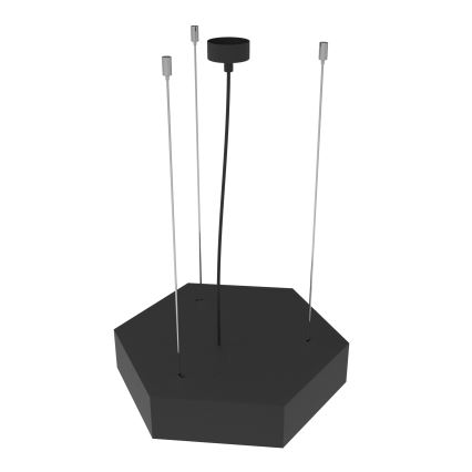 LED csillár zsinóron LED/20W/230V fekete