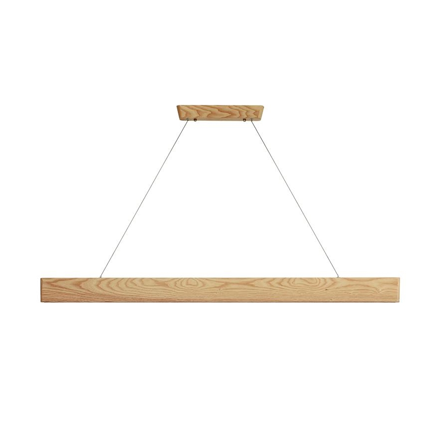 LED Csillár zsinóron LED/22W/230V 4000K 120 cm kőris/tömör fa