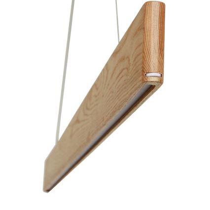 LED Csillár zsinóron LED/22W/230V 4000K 120 cm kőris/tömör fa