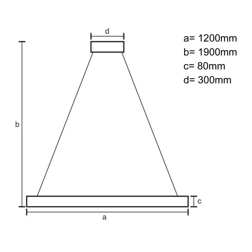 LED Csillár zsinóron LED/22W/230V 4000K 120 cm kőris/tömör fa