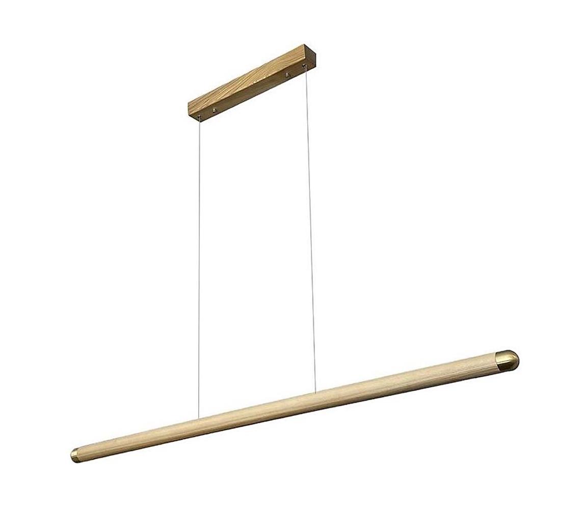 LED Csillár zsinóron LED/22W/230V 4000K 120 cm kőris/tömör fa WRL0521