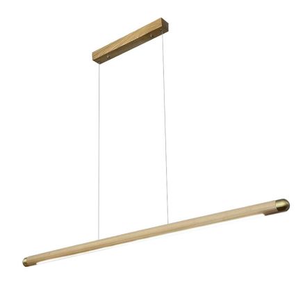 LED Csillár zsinóron LED/22W/230V 4000K 120 cm kőris/tömör fa