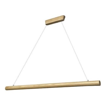 LED Csillár zsinóron LED/22W/230V 4000K 120 cm kőris/tömör fa