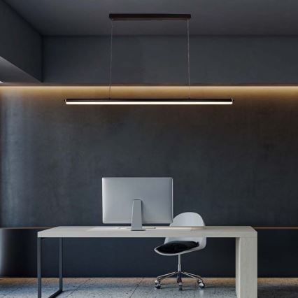 LED Csillár zsinóron LED/23W/230V 4000K 120 cm fekete