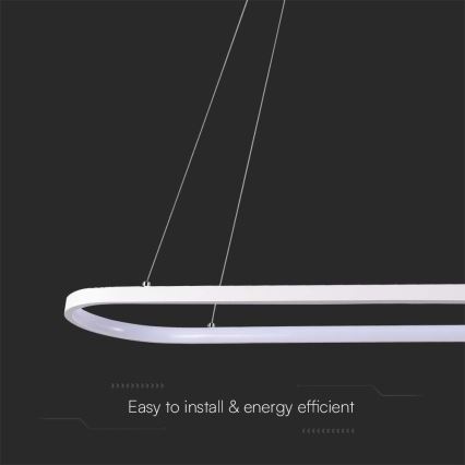 LED Csillár zsinóron LED/24W/230V 4000K fehér