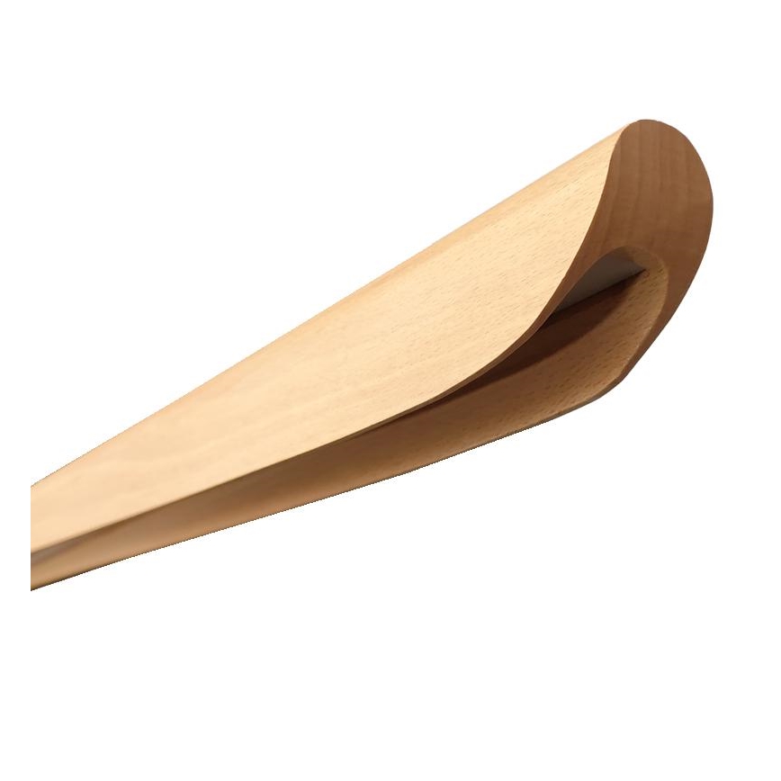 LED Csillár zsinóron LED/26W/230V 4000K 150 cm bükkfa/tömör fa