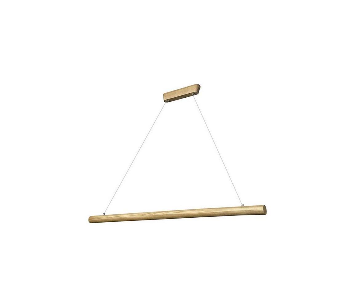 LED Csillár zsinóron LED/26W/230V 4000K 150 cm kőris/tömör fa WRL0722