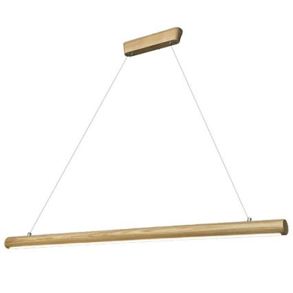 LED Csillár zsinóron LED/26W/230V 4000K 150 cm kőris/tömör fa