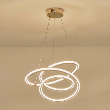 LED Csillár zsinóron LED/38W/230V 3000K 50x50 cm