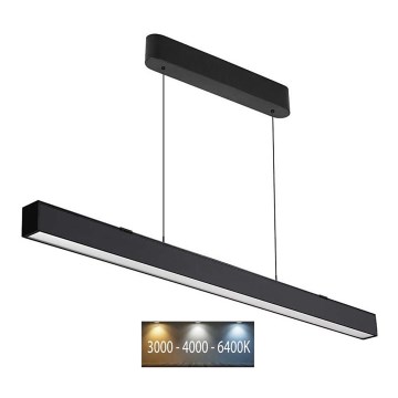 LED Csillár zsinóron LED/40W/230V 3000/4000/6400K fekete