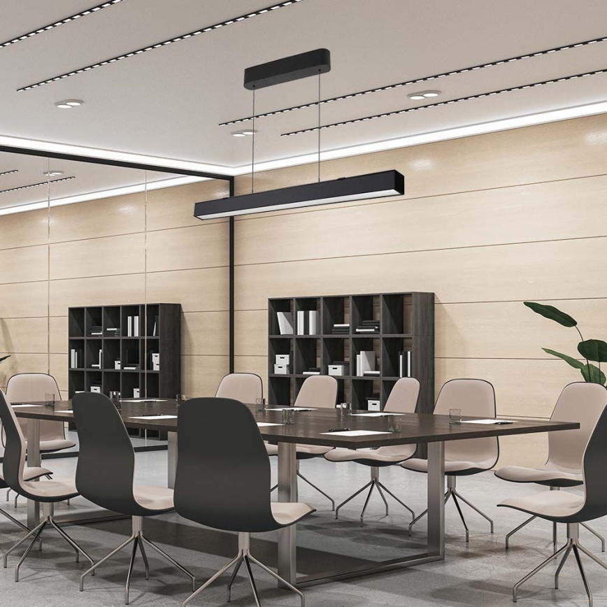 LED Csillár zsinóron LED/40W/230V 3000/4000/6400K fekete