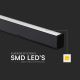 LED Csillár zsinóron LED/40W/230V 3000/4000/6400K fekete