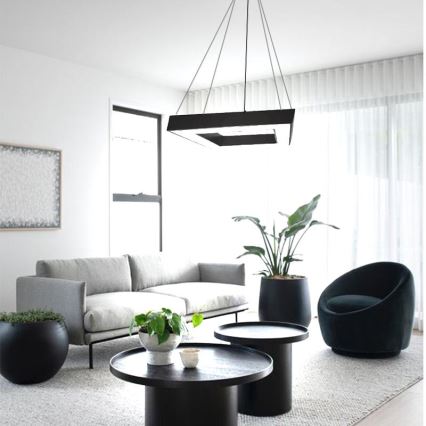 LED Csillár zsinóron LED/40W/230V 4000K 60x60 cm