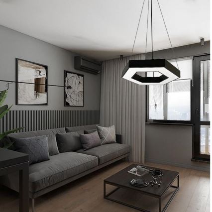 LED Csillár zsinóron LED/40W/230V 4000K átm. 80 cm