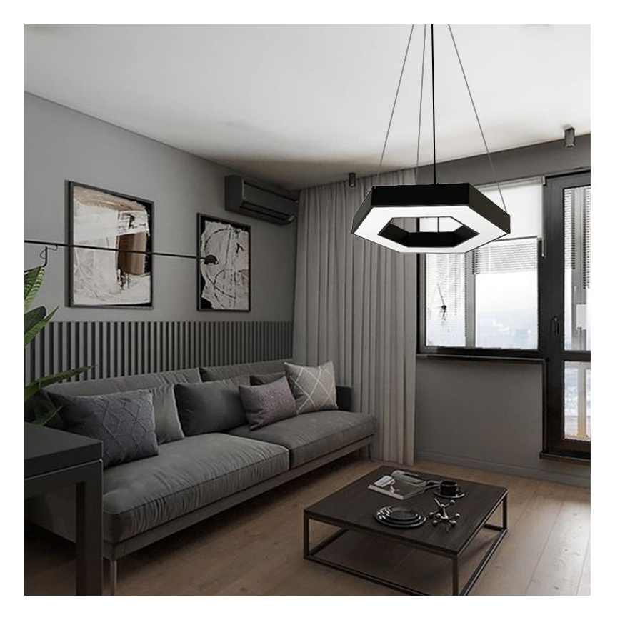 LED Csillár zsinóron LED/40W/230V 4000K átm. 80 cm