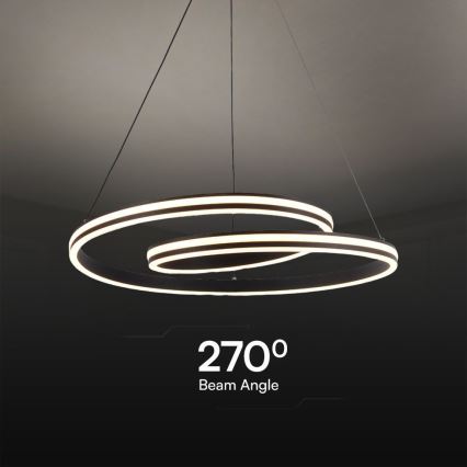 LED Csillár zsinóron LED/40W/230V 3000/4000/6400K