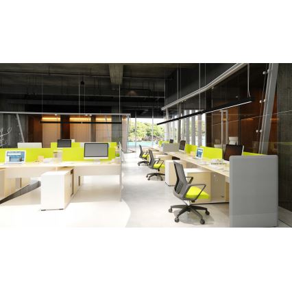 LED csillár zsinóron LED/44W/230V 4000K 120 cm fekete