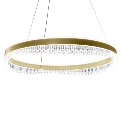 LED Csillár zsinóron LED/52W/230V átm. 60 cm arany