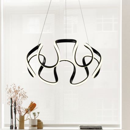 LED Csillár zsinóron LED/60W/230V 3000K fekete