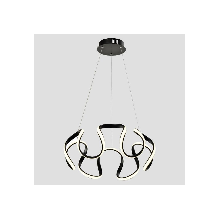 LED Csillár zsinóron LED/60W/230V 3000K fekete