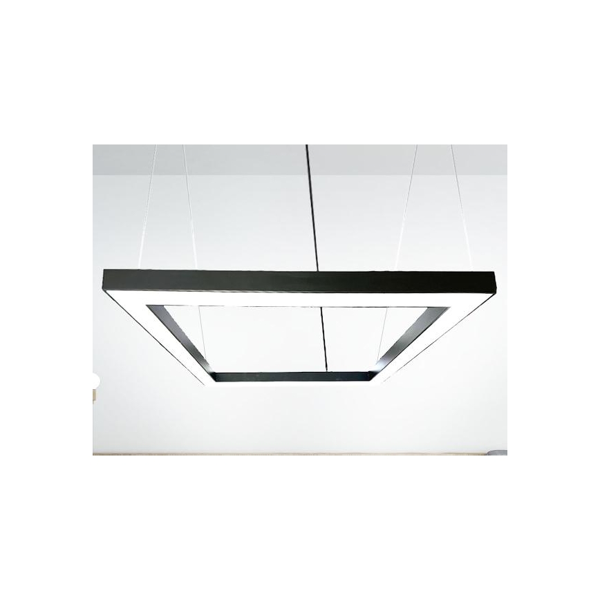 LED Csillár zsinóron LED/80W/230V 4000K 120x120 cm fekete