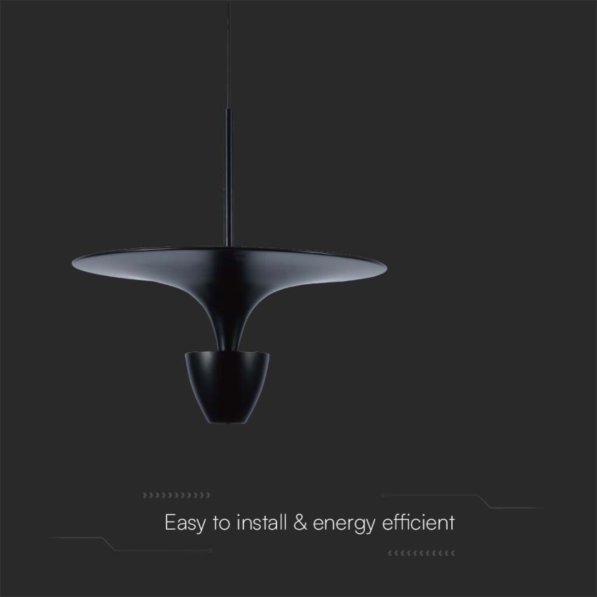 LED Csillár zsinóron LED/9W/230V 3000K fekete