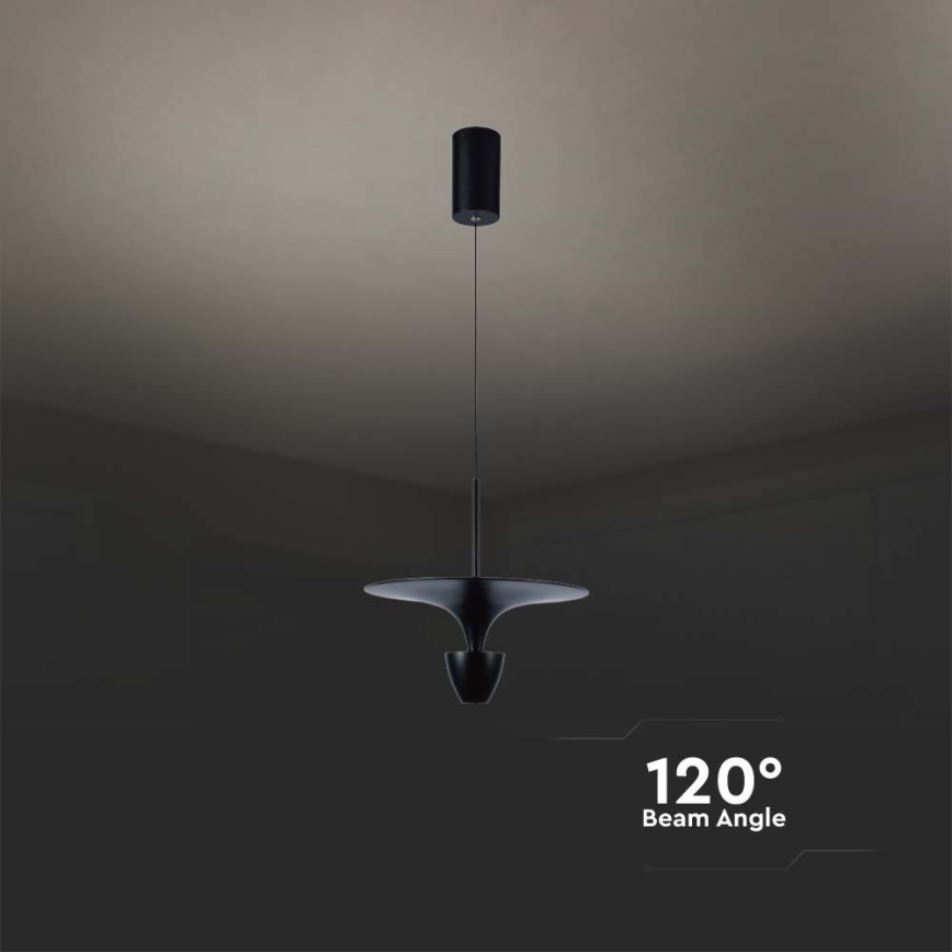 LED Csillár zsinóron LED/9W/230V 3000K fekete