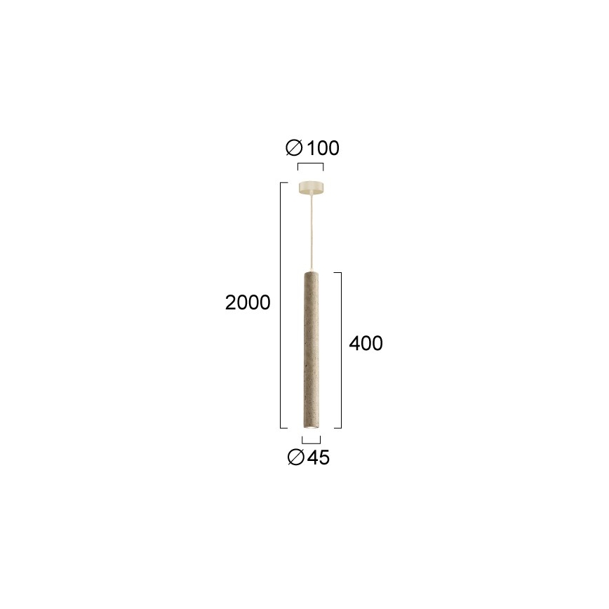 LED csillár zsinóron LEONARD LED/7W/230V bézs
