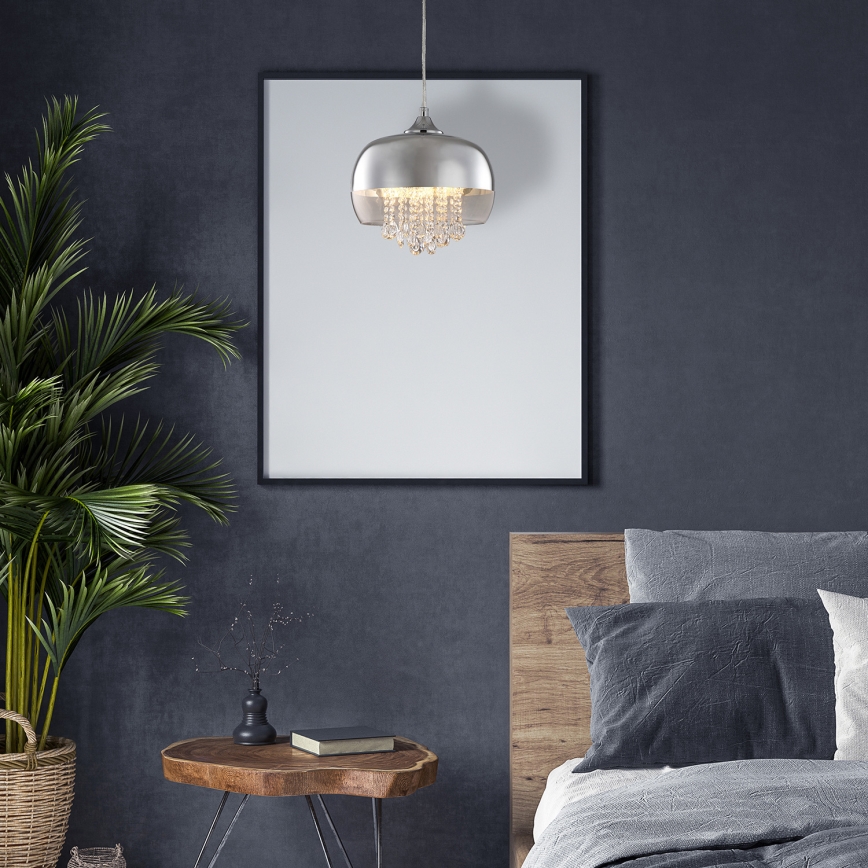 LED Csillár zsinóron LUNA 1xE14/40W/230V