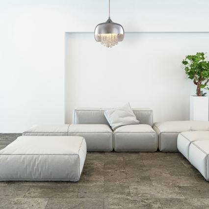 LED Csillár zsinóron LUNA 1xE14/40W/230V