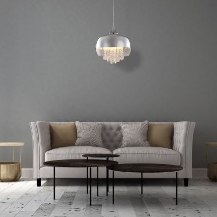 LED Csillár zsinóron LUNA 1xE14/40W/230V