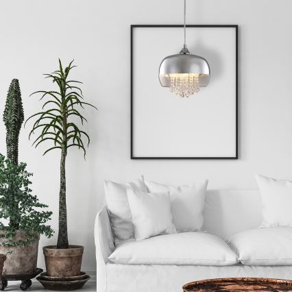 LED Csillár zsinóron LUNA 1xE14/40W/230V