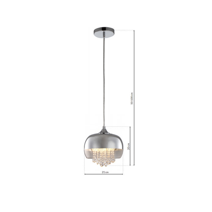 LED Csillár zsinóron LUNA 1xE14/40W/230V