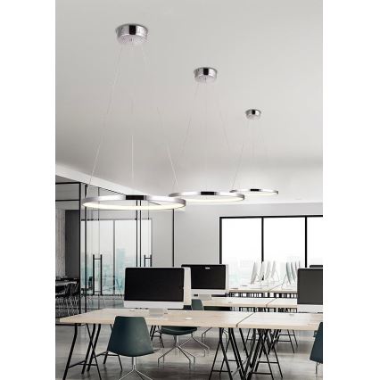 LED Csillár zsinóron LUNE LED/25W/230V