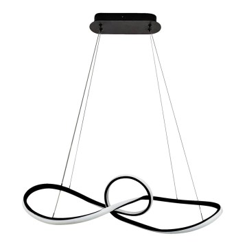 LED Csillár zsinóron MARCO LED/42W/230V fekete