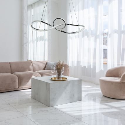 LED Csillár zsinóron MARCO LED/42W/230V fényezett króm