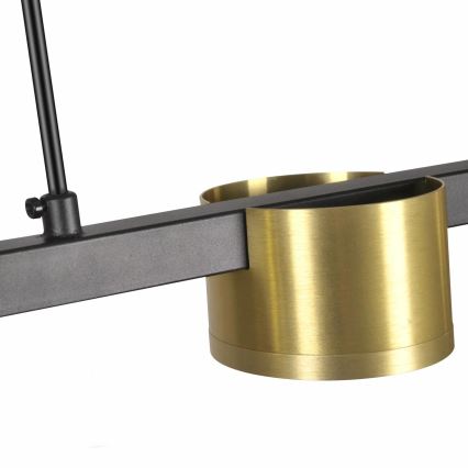 LED Csillár zsinóron MIRELLA 3xGX53/6W/230V arany/fekete