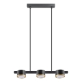 LED Csillár zsinóron MIRELLA 3xGX53/6W/230V fekete