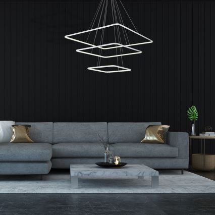 LED Csillár zsinóron NIX LED/117W/230V fehér