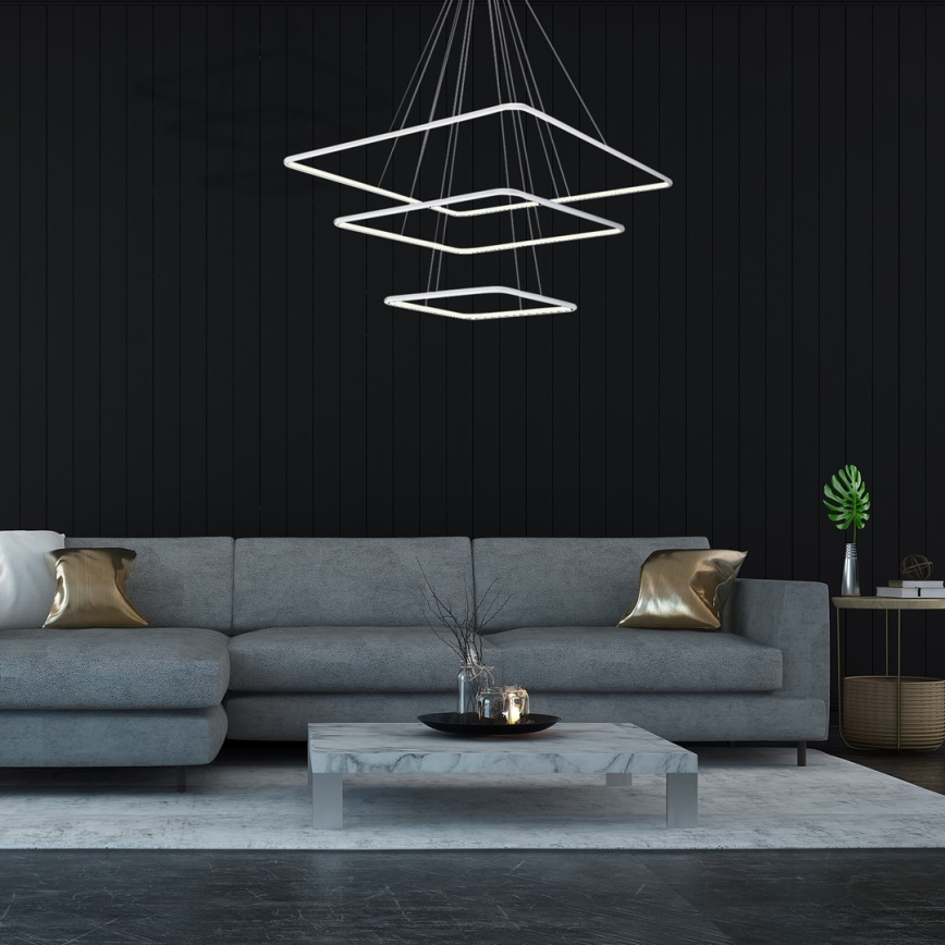 LED Csillár zsinóron NIX LED/117W/230V fehér