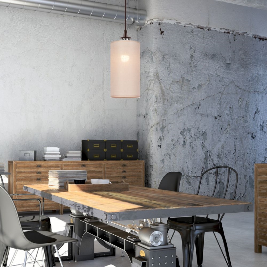 LED Csillár zsinóron NOEL MINI 1xE27/60W/230V bézs