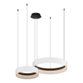 LED Csillár zsinóron ORBITA LED/72W/230V fehér/fekete