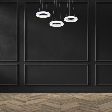 LED Csillár zsinóron RONDO 3xLED/12W/230V