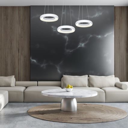 LED Csillár zsinóron RONDO 3xLED/12W/230V