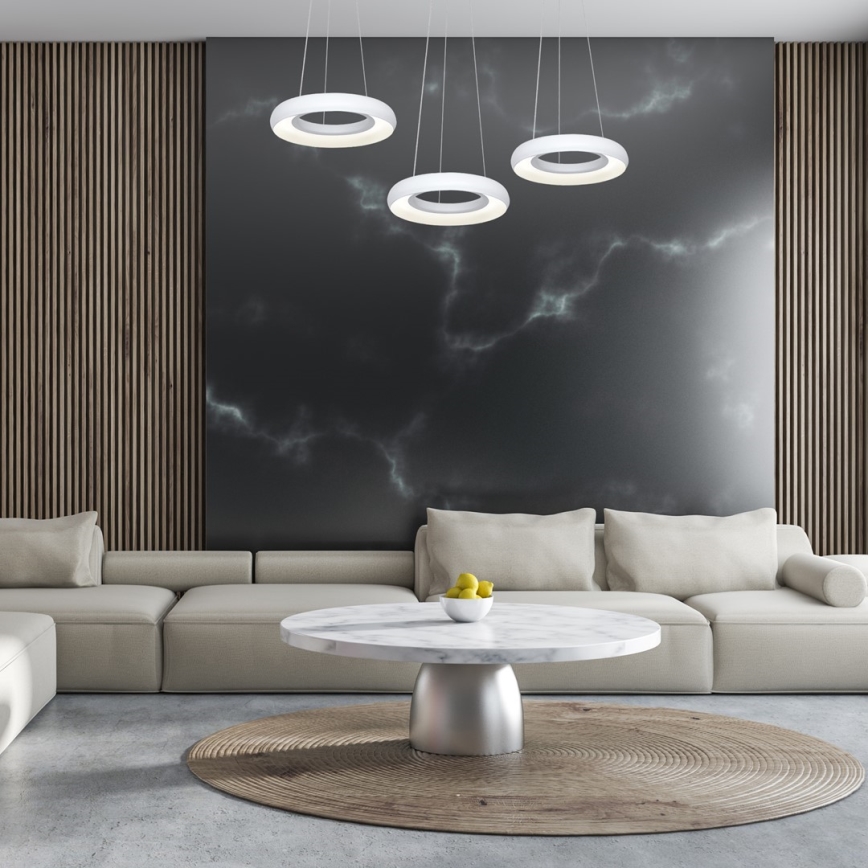 LED Csillár zsinóron RONDO 3xLED/12W/230V