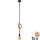 LED Csillár zsinóron ROPE 1xE27/8W/230V