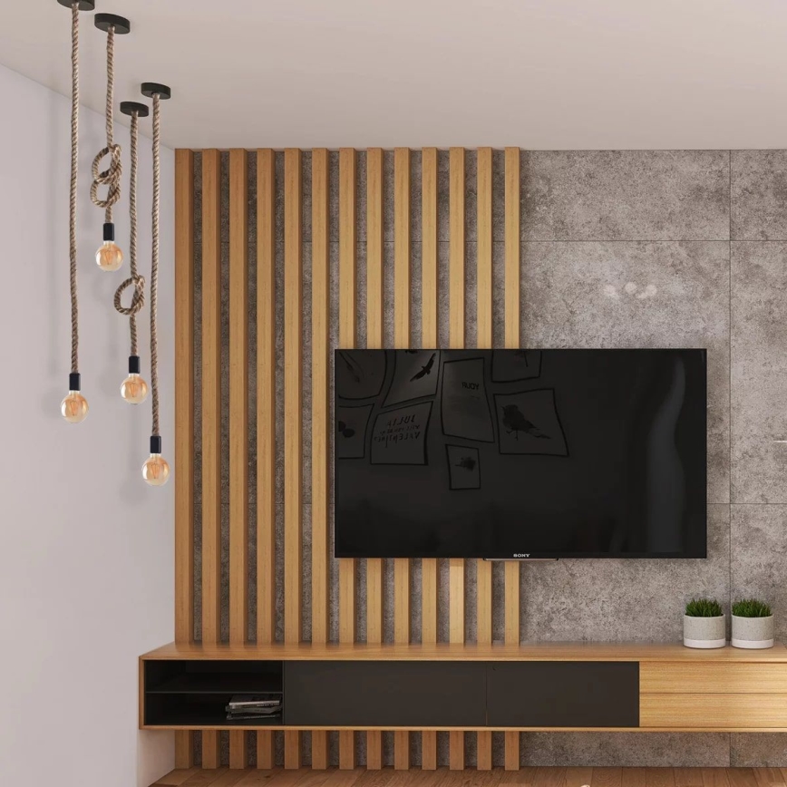 LED Csillár zsinóron ROPE 1xE27/8W/230V