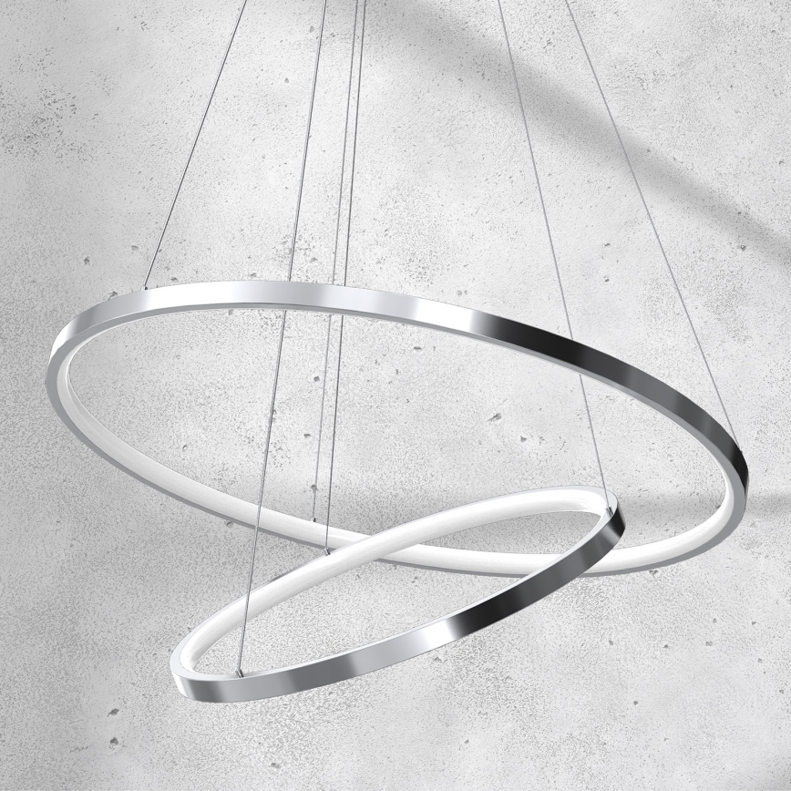 LED Csillár zsinóron ROTONDA LED/51W/230V fényes króm