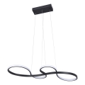 LED Csillár zsinóron SALSA LED/38W/230V 4000K fekete